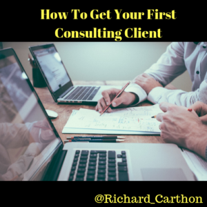 How To Get Your First Consulting Client logo
